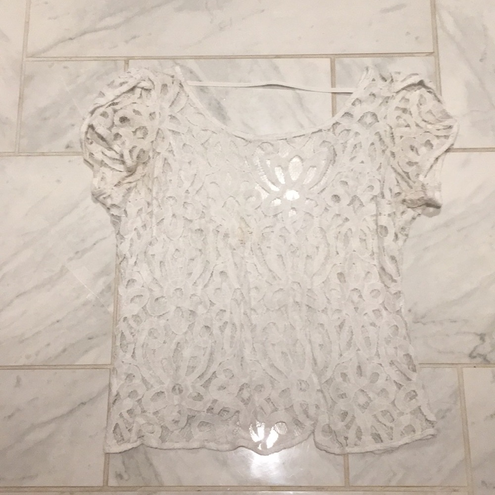 Lace floral top